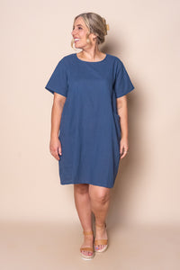 Deanna 100% Cotton Dress in Slate
