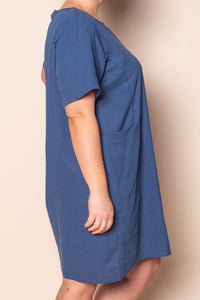 Deanna 100% Cotton Dress in Slate
