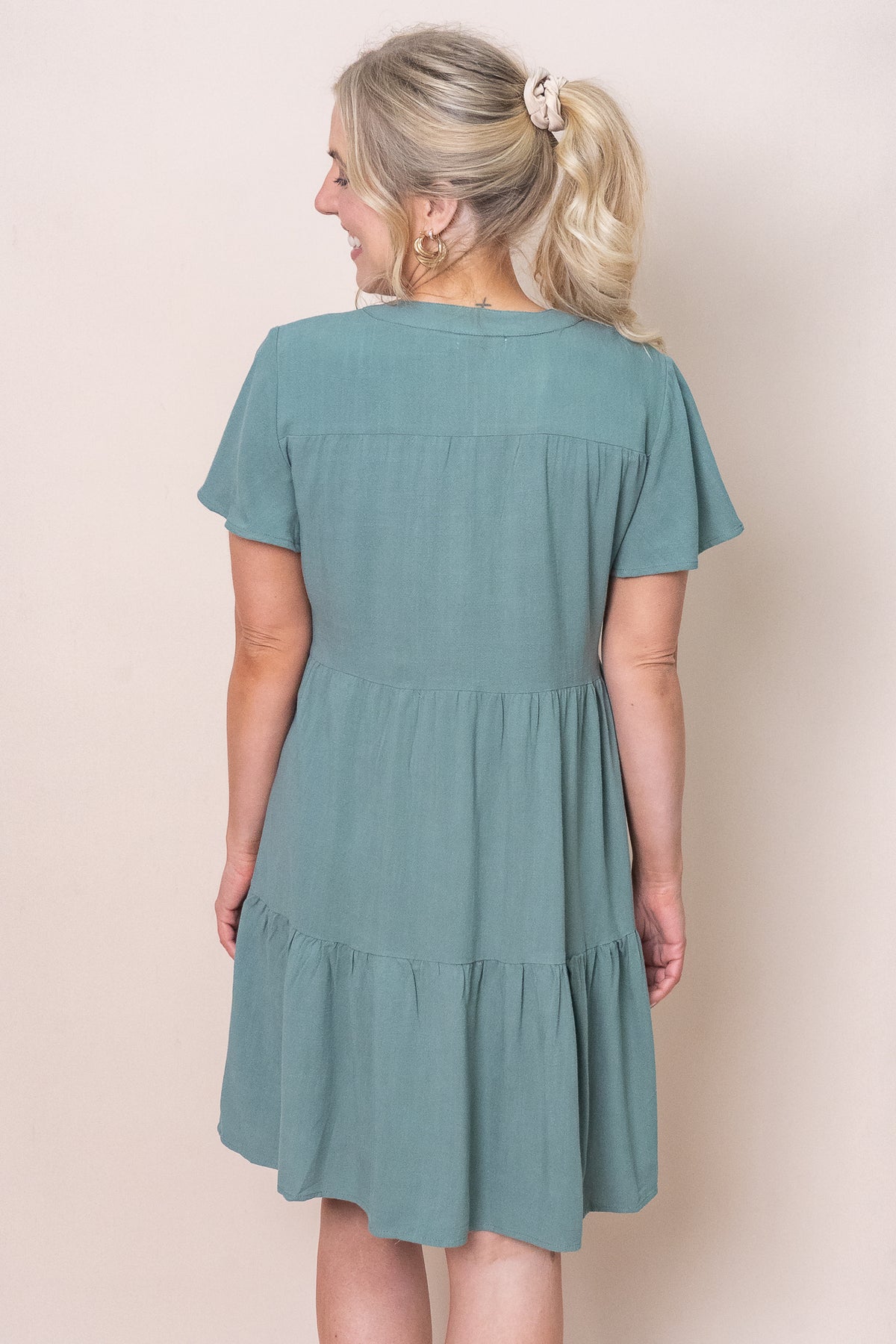 Alfie Dress in Sea Green