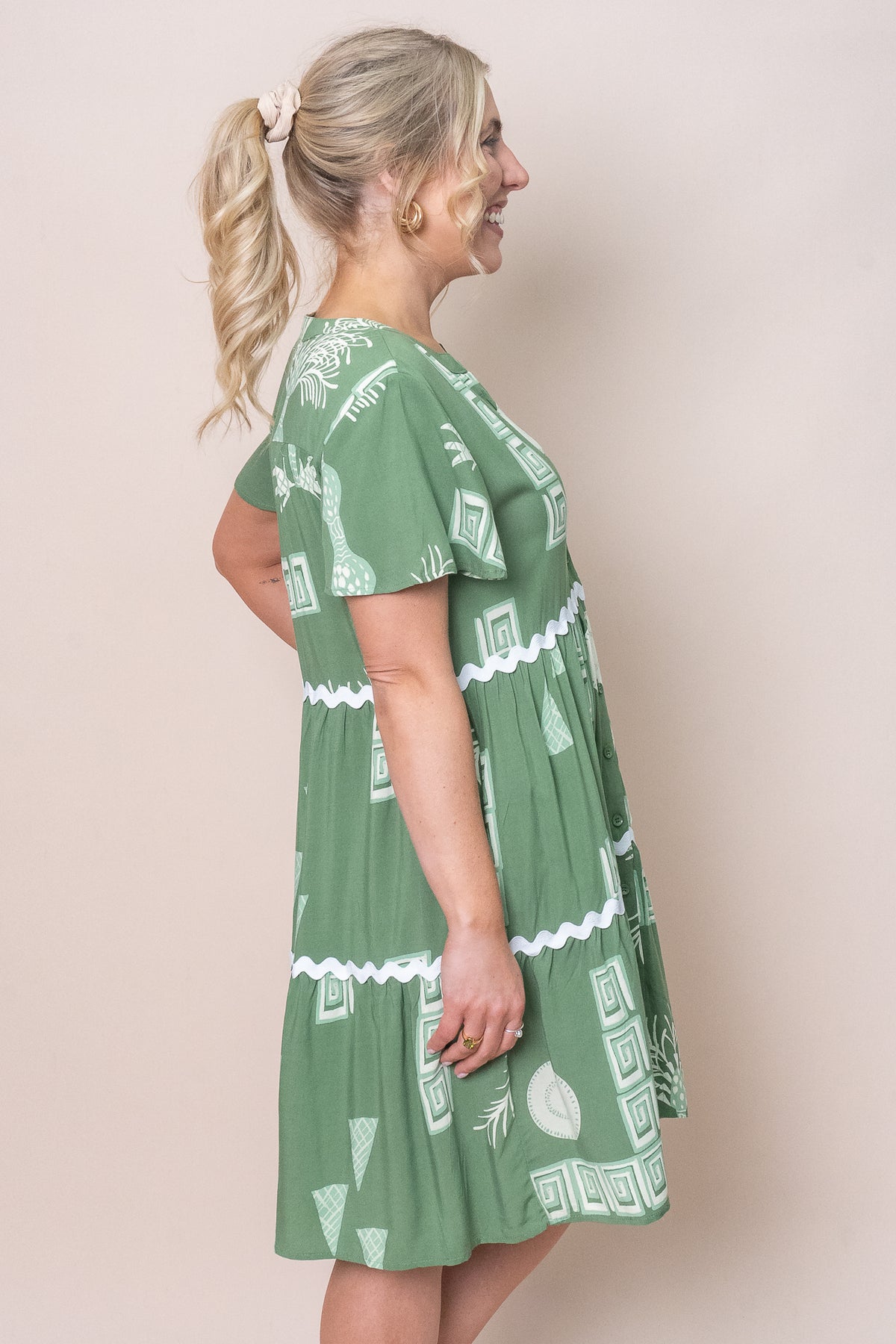 Geraldine Dress in Green