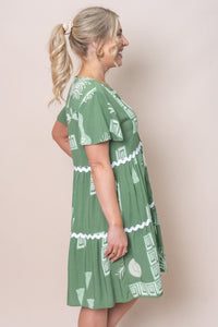 Geraldine Dress in Green