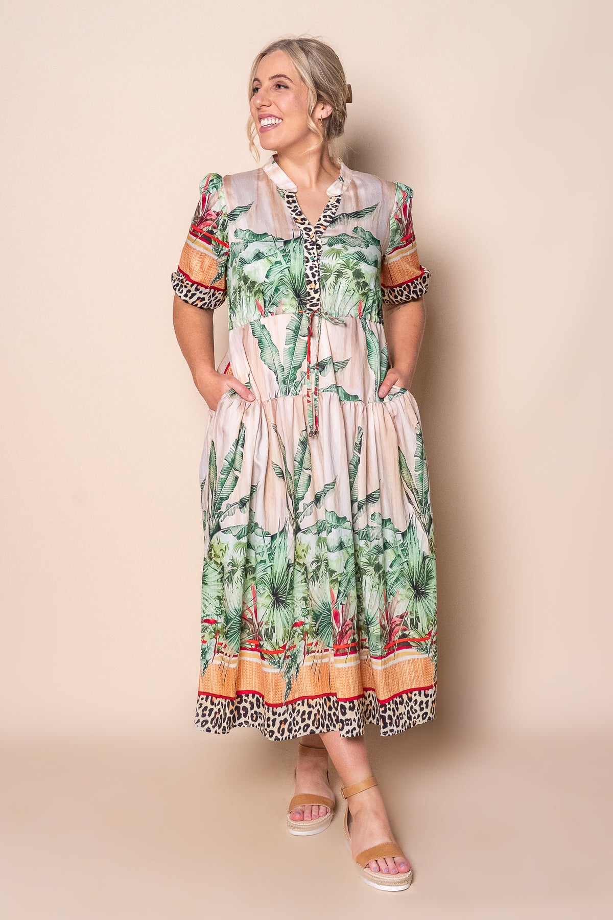 Jesper Midi Dress in Green