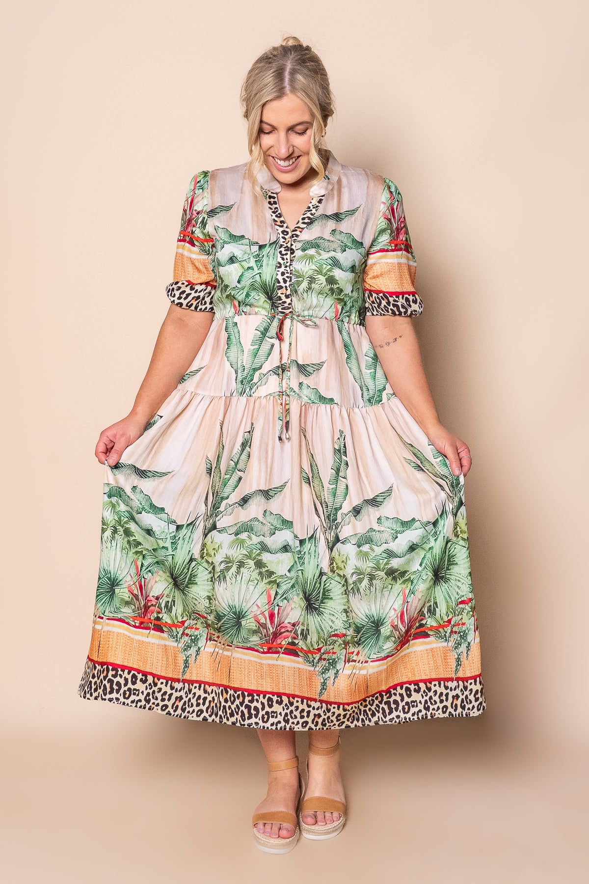 Jesper Midi Dress in Green