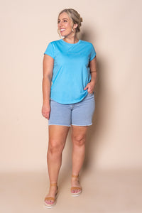 Signature Tee in Azure Blue - Foxwood