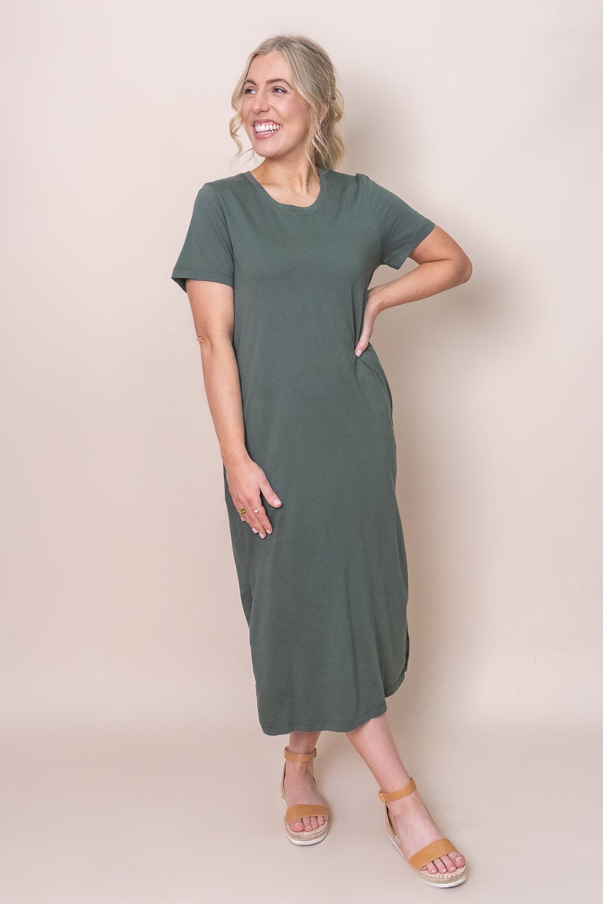 Rhythm Dress in Khaki - Foxwood