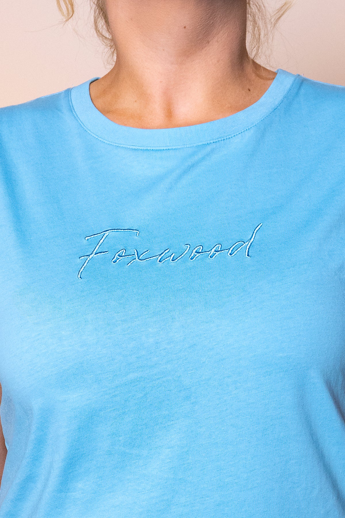 Signature Tee in Azure Blue - Foxwood