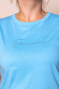 Signature Tee in Azure Blue - Foxwood