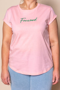 Signature Contrast Tee in Pink - Foxwood