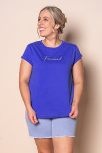 Signature Contrast Tee in Blue - Foxwood