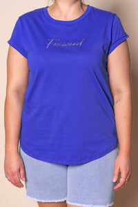 Signature Contrast Tee in Blue - Foxwood