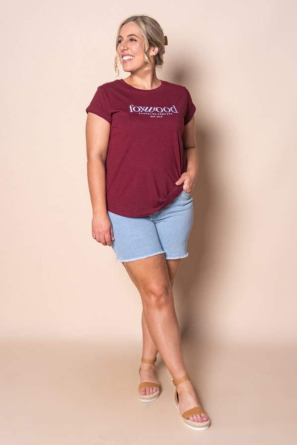 Inbound Tee in Berry - Foxwood