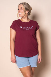 Inbound Tee in Berry - Foxwood