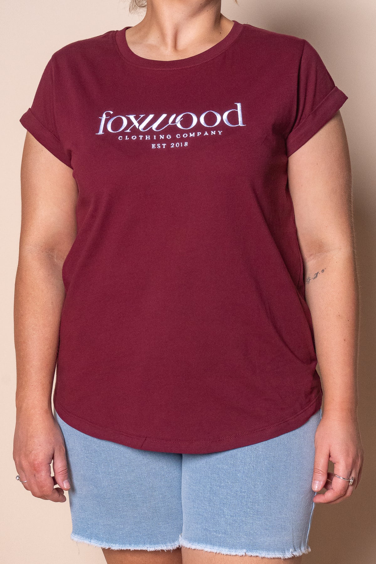 Inbound Tee in Berry - Foxwood