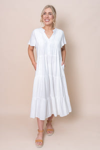 Kellie Dress in White - Final Sale