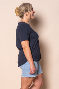 Farrah SS Tee in Dark Sapphire - Foxwood