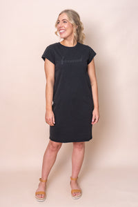 Signature Tee Dress in Black - Foxwood