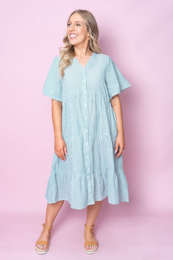 Rosalie Dress in Jade