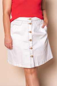 Amanda Skirt in White - Foxwood