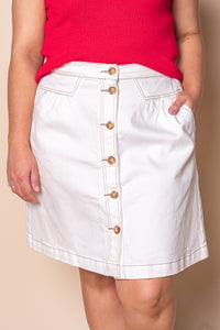 Amanda Skirt in White - Foxwood