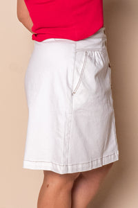 Amanda Skirt in White - Foxwood
