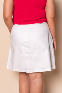 Amanda Skirt in White - Foxwood