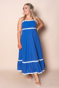 Mira Maxi Dress in Cobalt Blue