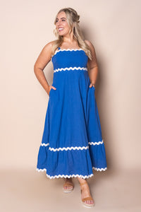 Mira Maxi Dress in Cobalt Blue