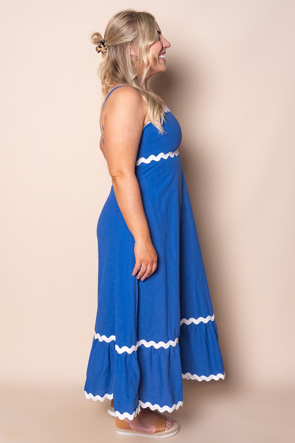 Mira Maxi Dress in Cobalt Blue