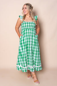 Jovie Midi Dress in Green