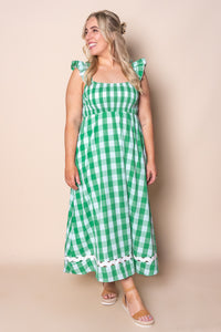 Jovie Midi Dress in Green