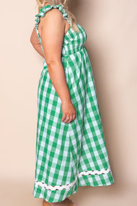 Jovie Midi Dress in Green