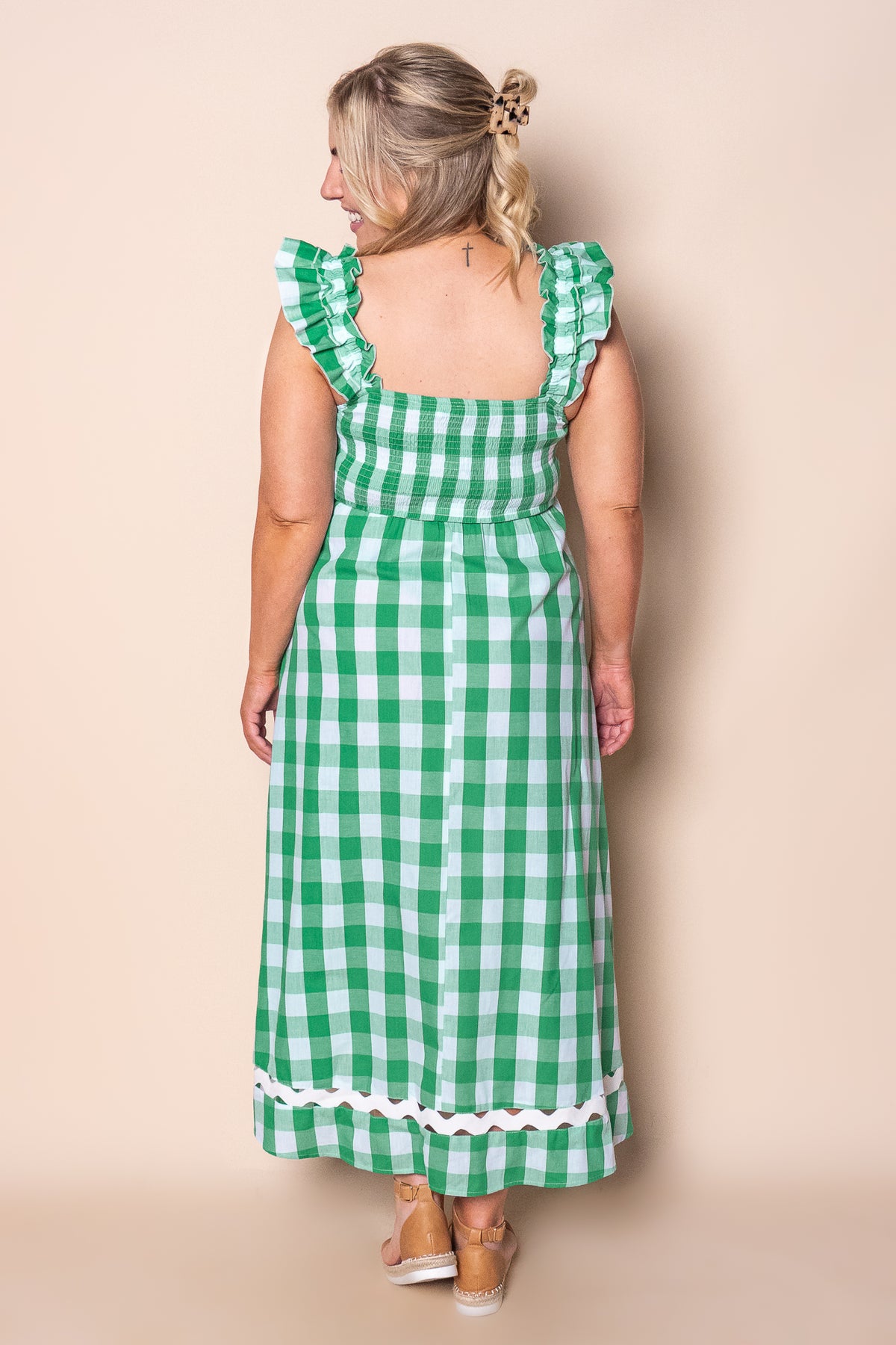 Jovie Midi Dress in Green
