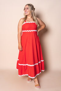 Mira Maxi Dress in Red