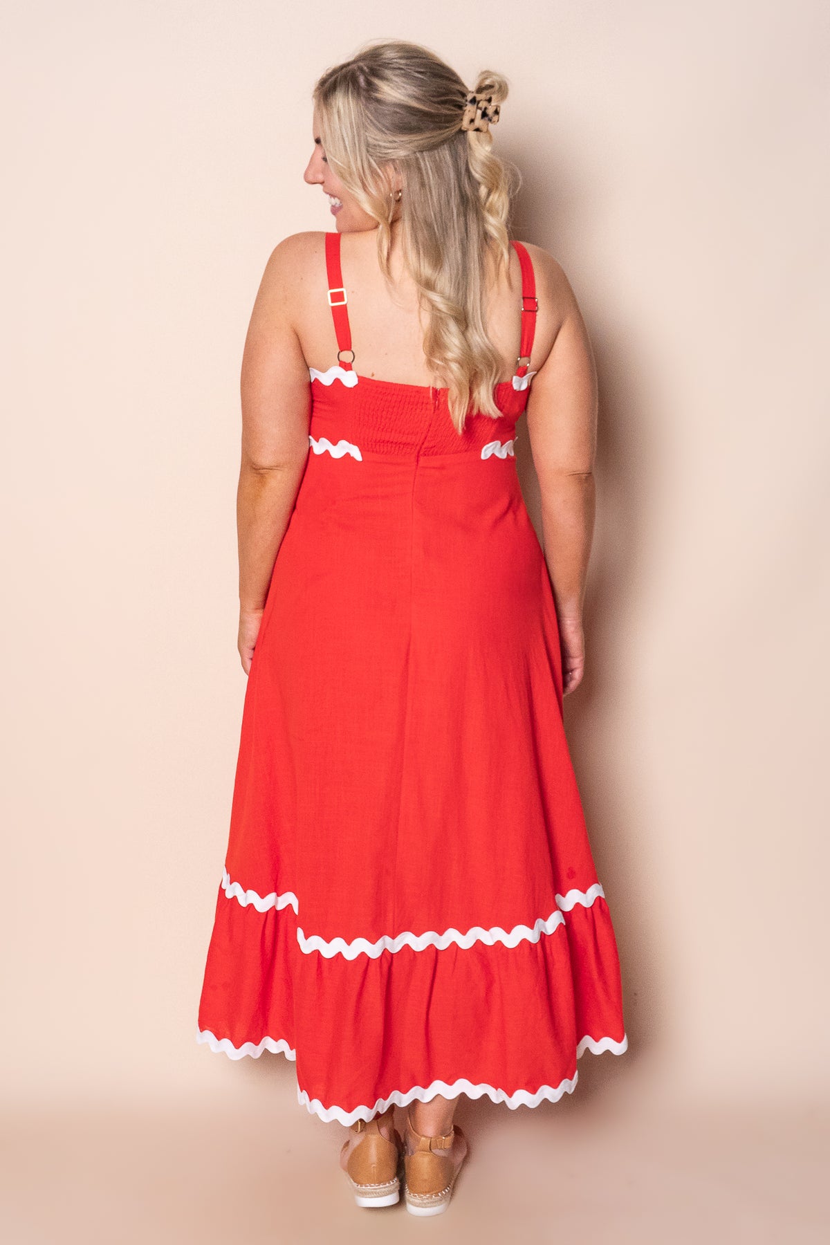 Mira Maxi Dress in Red