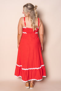 Mira Maxi Dress in Red