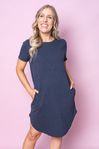 Bay Dress in Dark Sapphire - Foxwood