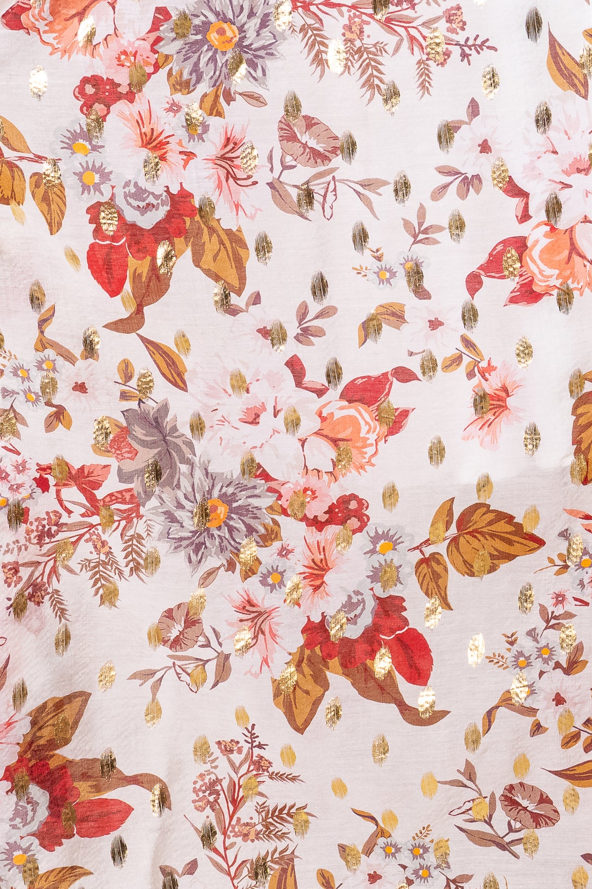 Bridie Midi Dress in White Multi