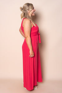 Inga Wrap Jumpsuit in Red