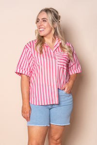 Lola Striped Shirt in Pink
