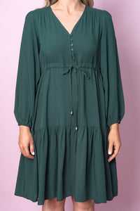 Dixie Dress in Forest Green