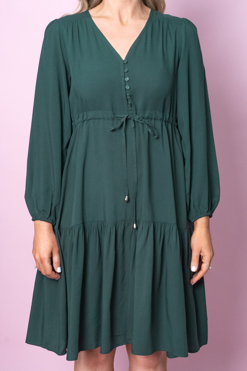 Dixie Dress in Forest Green – Always Alice