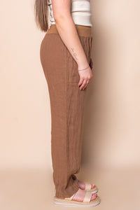 Sadie Linen Pants in Tan