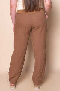 Sadie Linen Pants in Tan