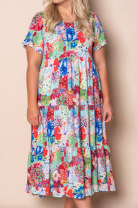 Camilla Midi Dress in Red