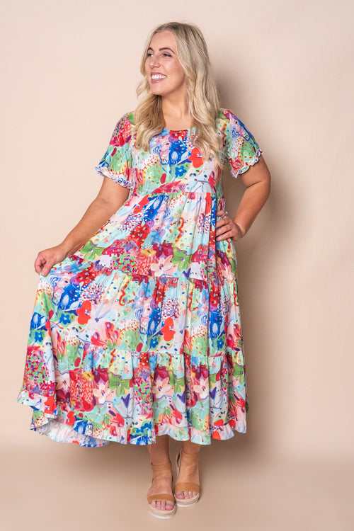 Camilla Midi Dress in Red