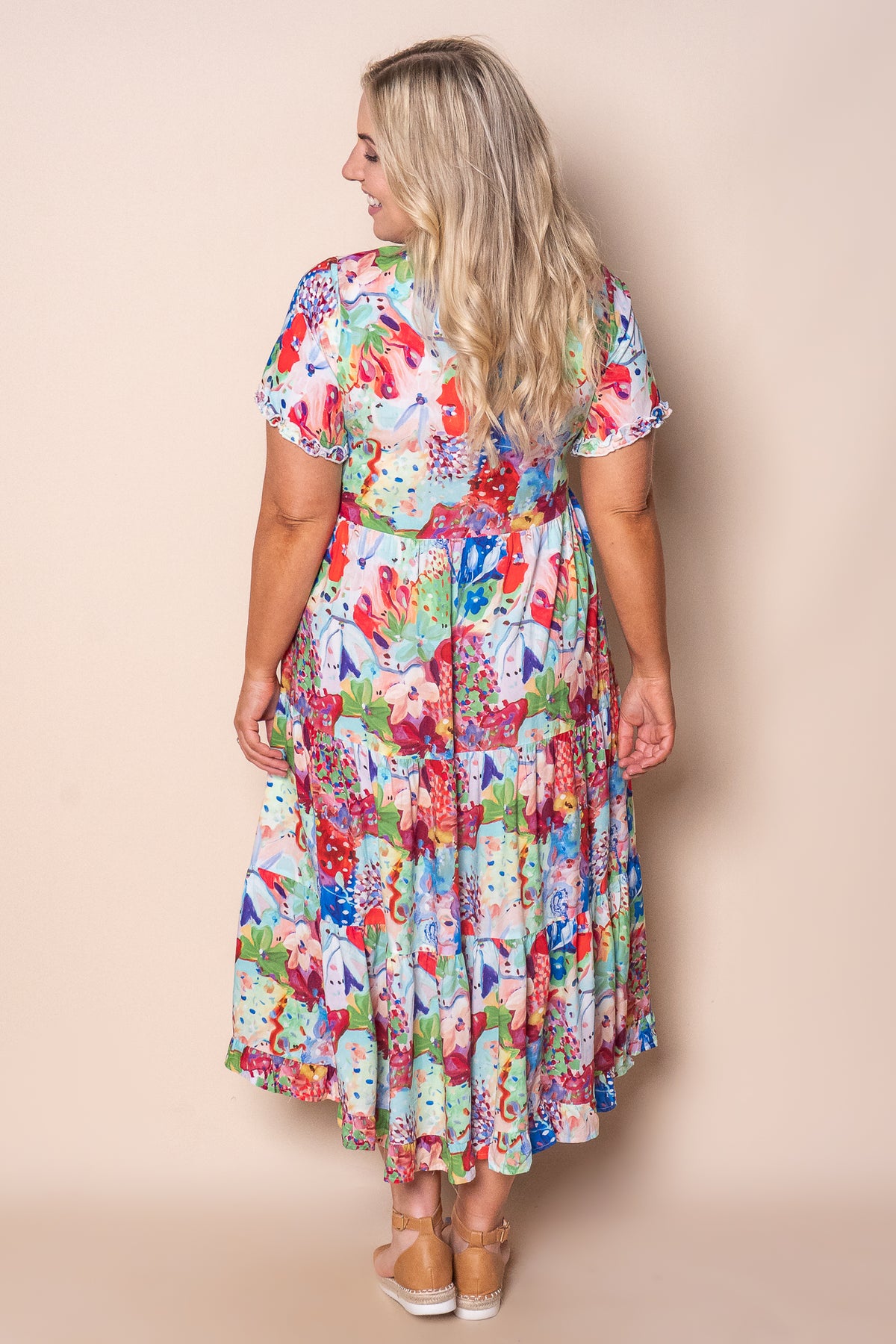 Camilla Midi Dress in Red