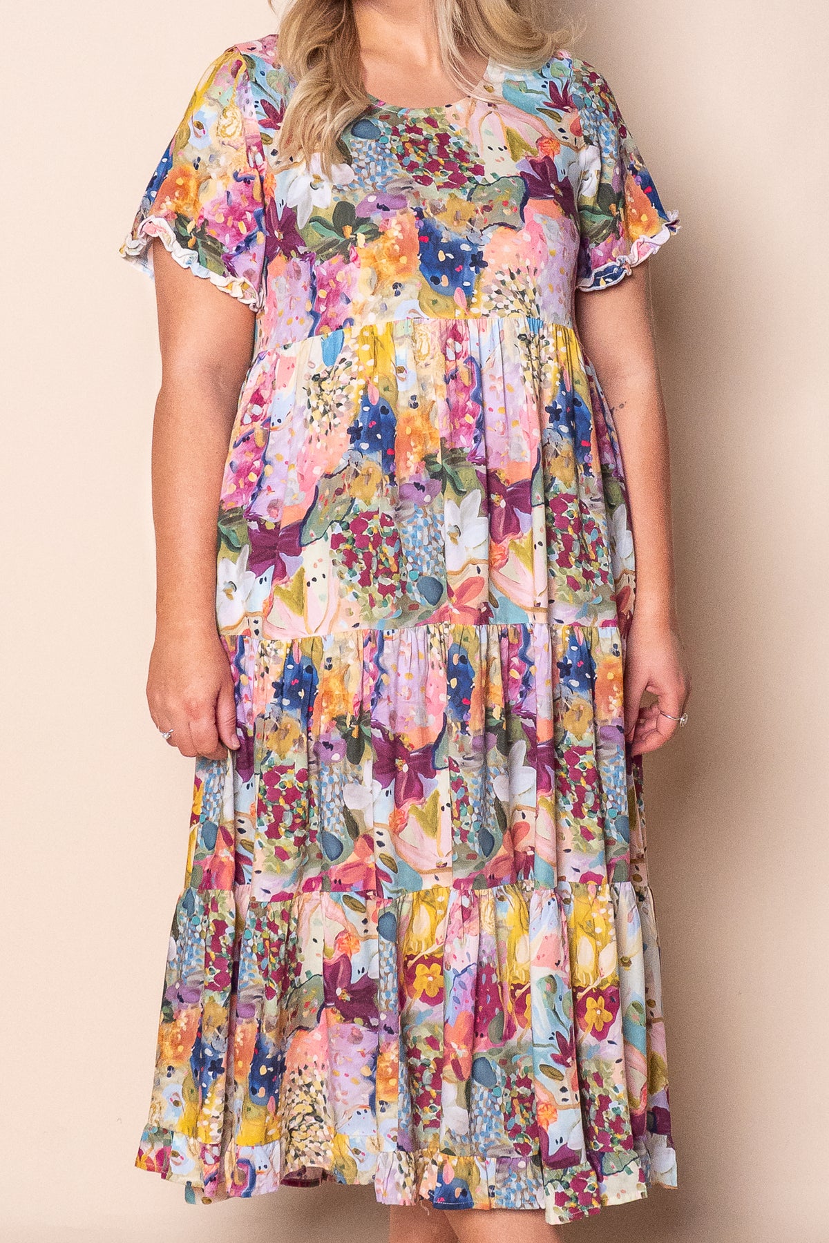 Camilla Midi Dress in Pink