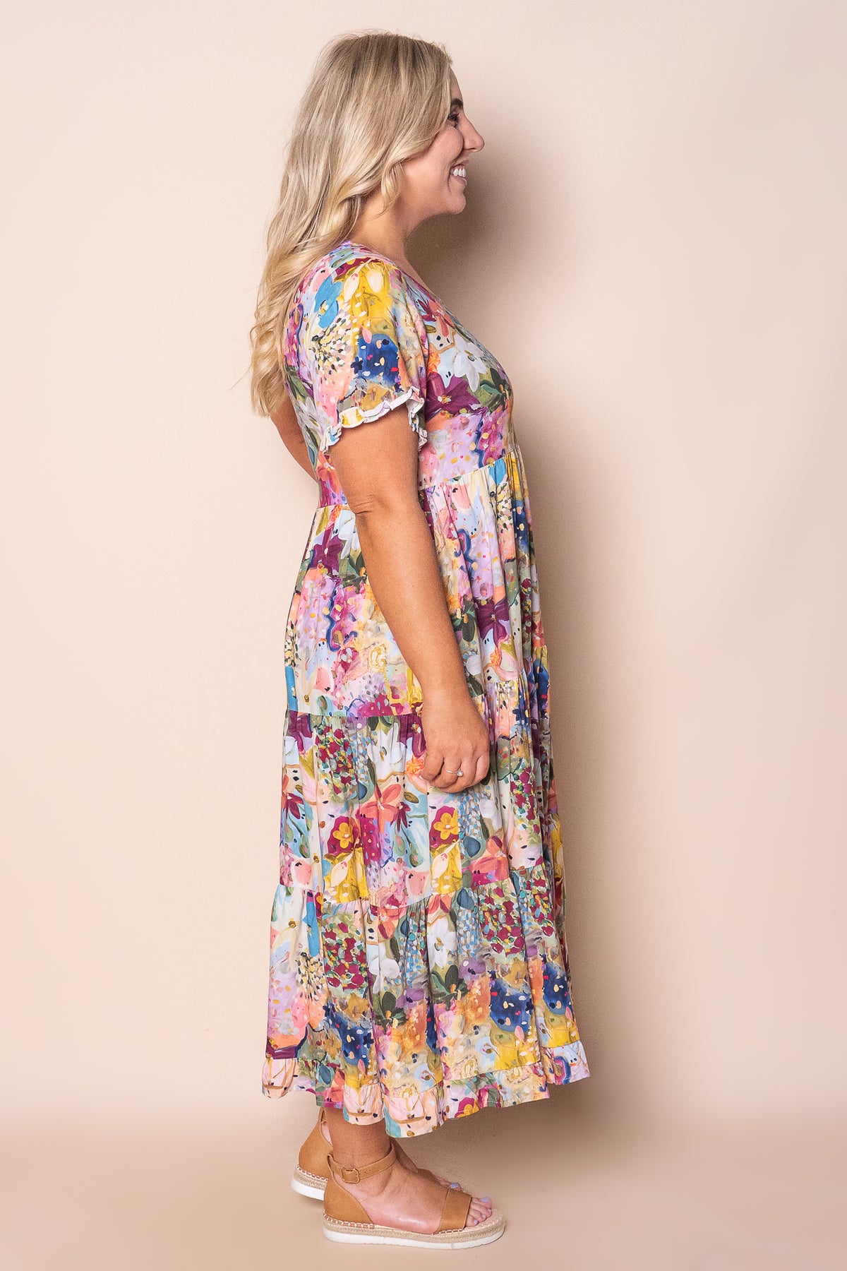 Camilla Midi Dress in Pink