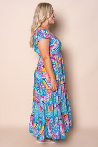 Dita Maxi Dress in Turquoise