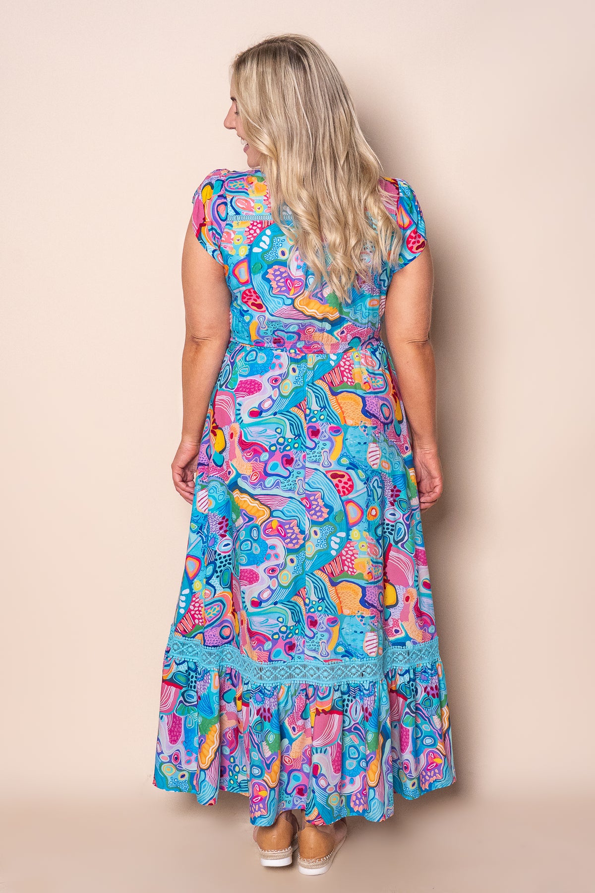 Dita Maxi Dress in Turquoise
